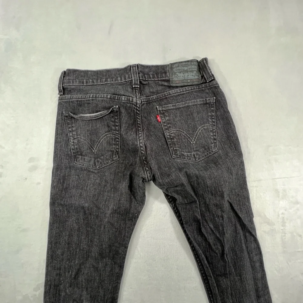 Levi Strauss 32x 30 Dark Gray‎ Silver 511 Cotton Blend Skinny Jeans